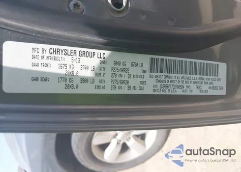 2013 Ram 1500 Express из США, поврежденный, VIN 1C6RR6FT7DS700584